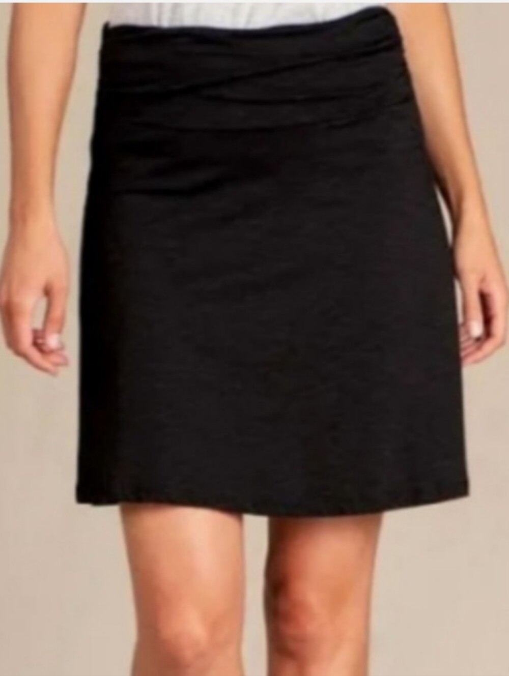 Toad&Co Chaka Knit A-Line Pull On Skirt Outdoor Travel Gorpcore Black S